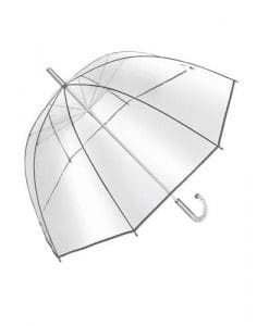 retro transparent paraply